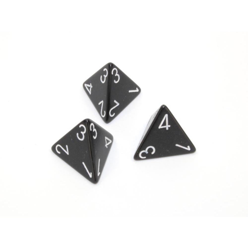 CHESSEX OPAQUE D4 DICE POLIEDRALES