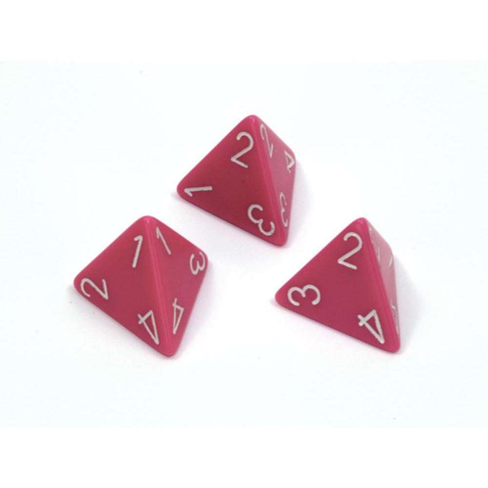 Dados poliédricos opacos d4 chessex