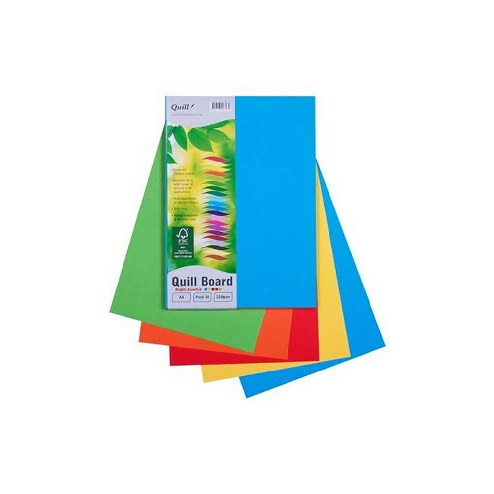 Quill Cardboard A4 (50 pk)