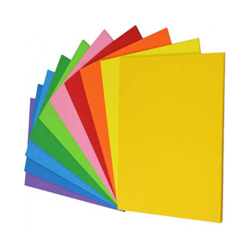 Carta di copertura arcobaleno 125GSM assortita (250pk)