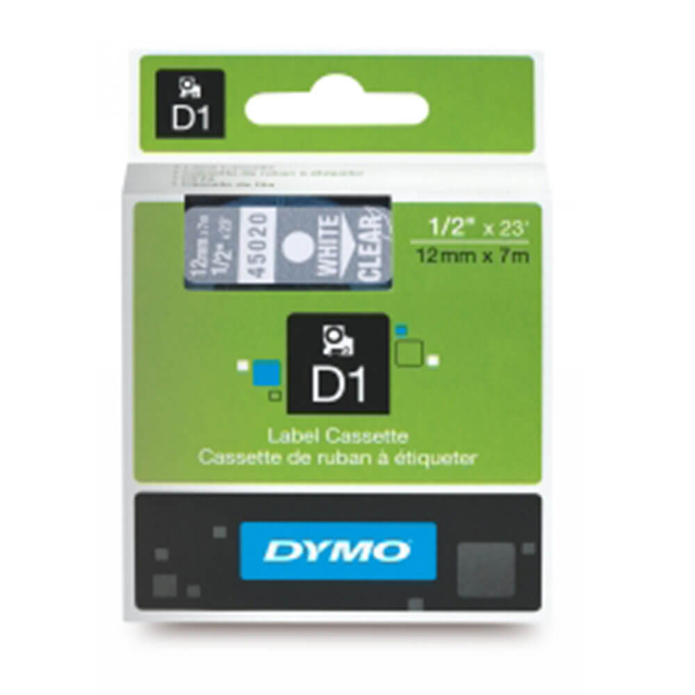 Etiqueta de cinta Dymo D1 12 mmx7m