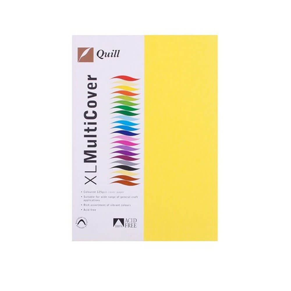 Quill Cover Paper A4 125GSM (250 pk)