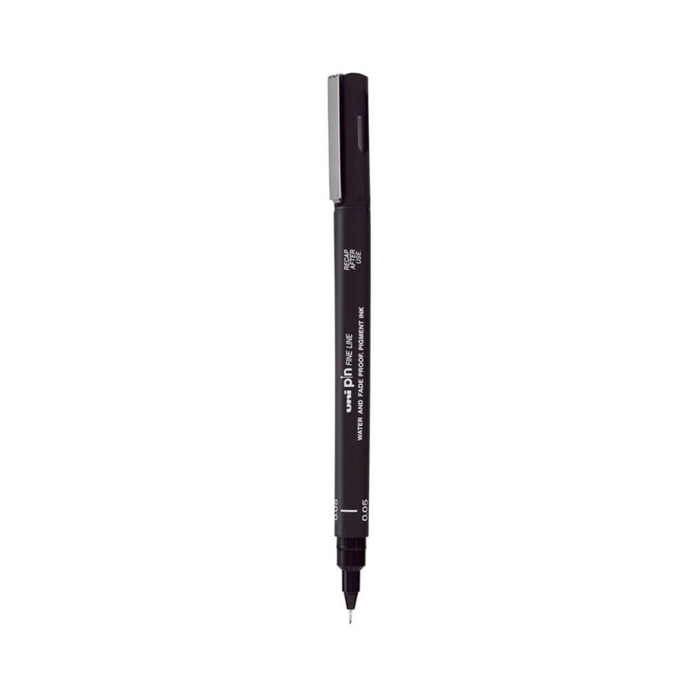 Pin uni-ball Fineliner Pen noir (portefeuille de 3)