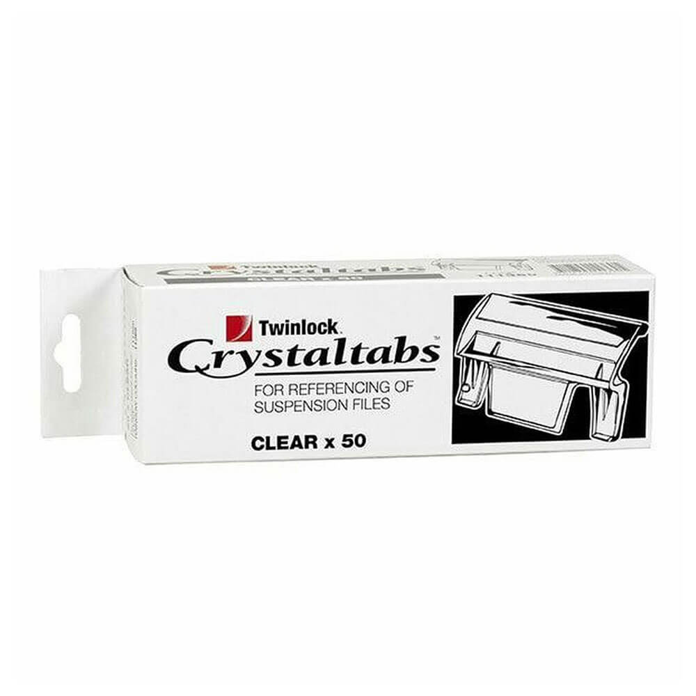 Schede indici di cristallo Clear 50pk