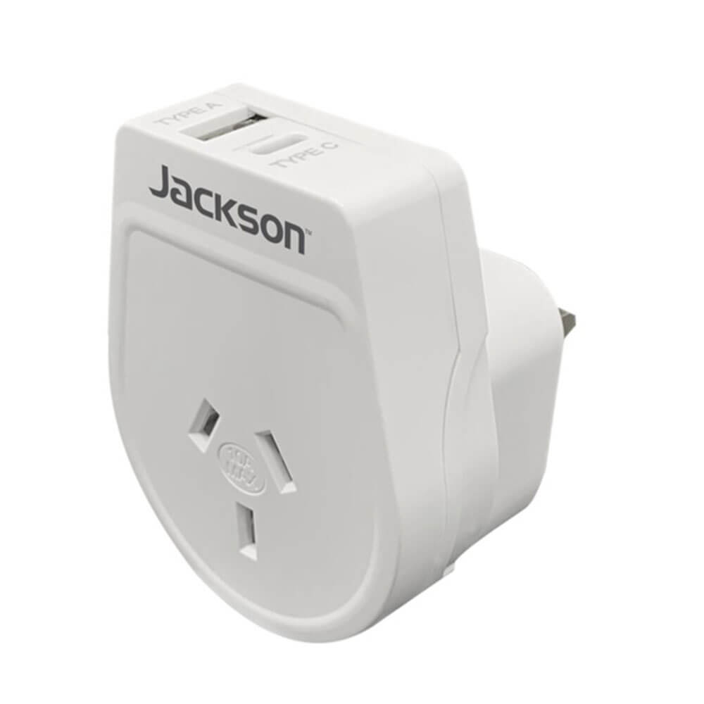 Adaptateur de voyage USB-A & C de Jackson Industries