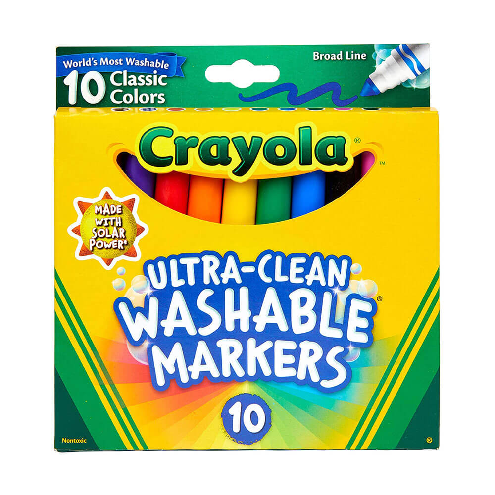 Marcatore di larghezza lavabile crayola 10pk