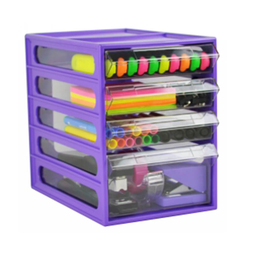 Italplast 4 Drawer Office Organiser