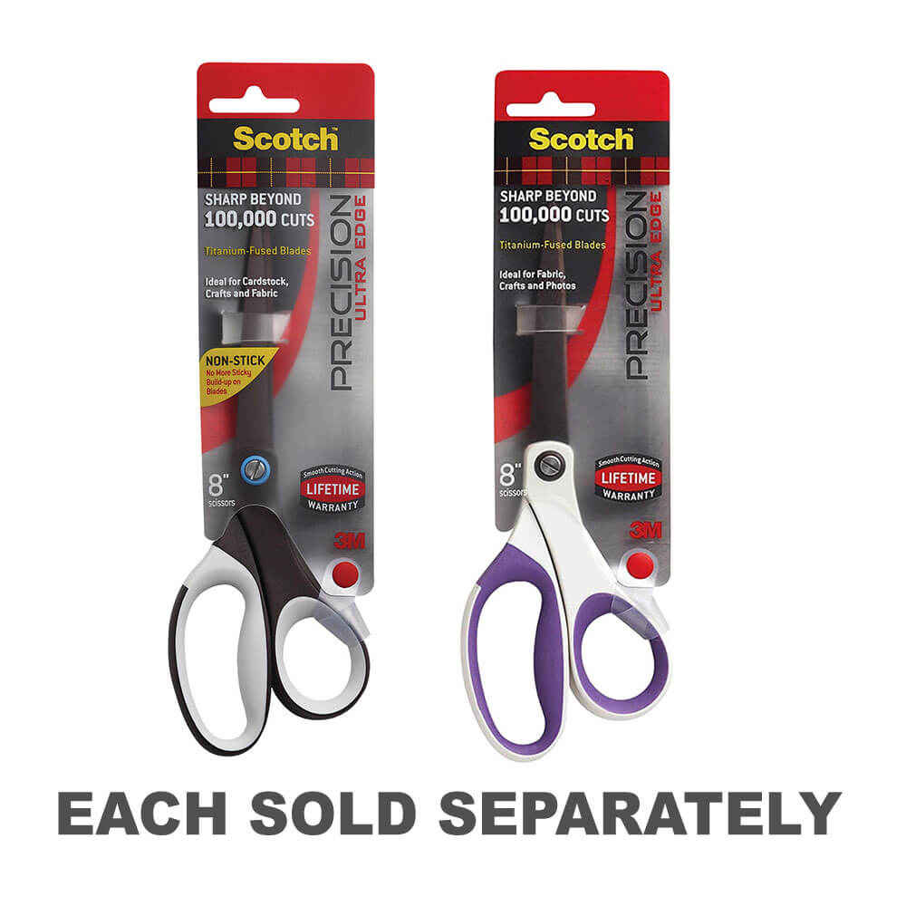 Scotch Titanium Precision Scissors 8" Assorted