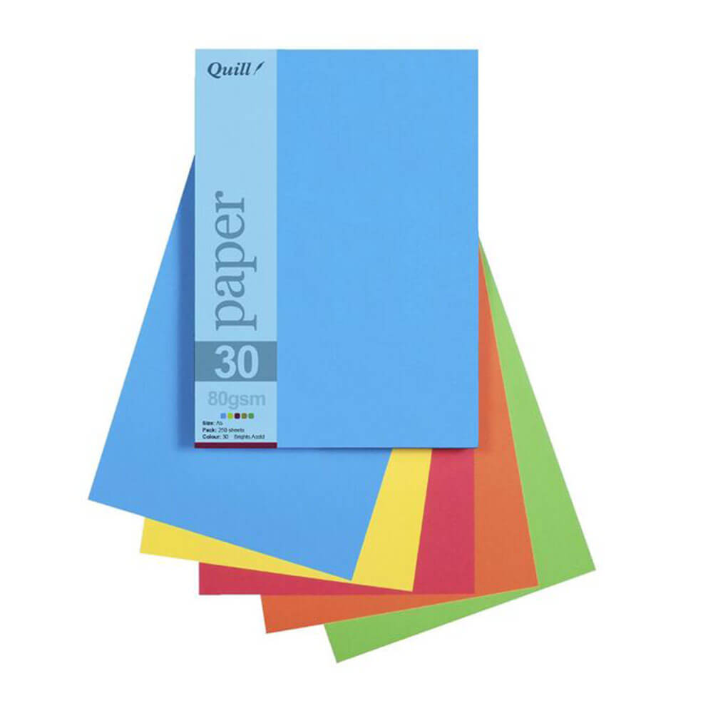 Papier Quill 80GSM A5 Asorted (25pk)