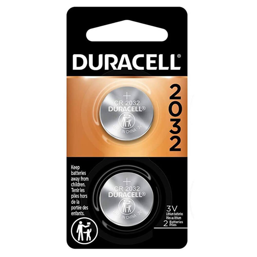 Batteries de bouton de lithium Duracell (2pk)