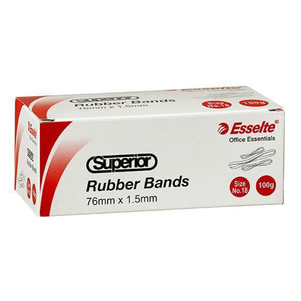 Esselte Superior Rubbers Bands in Box 100G