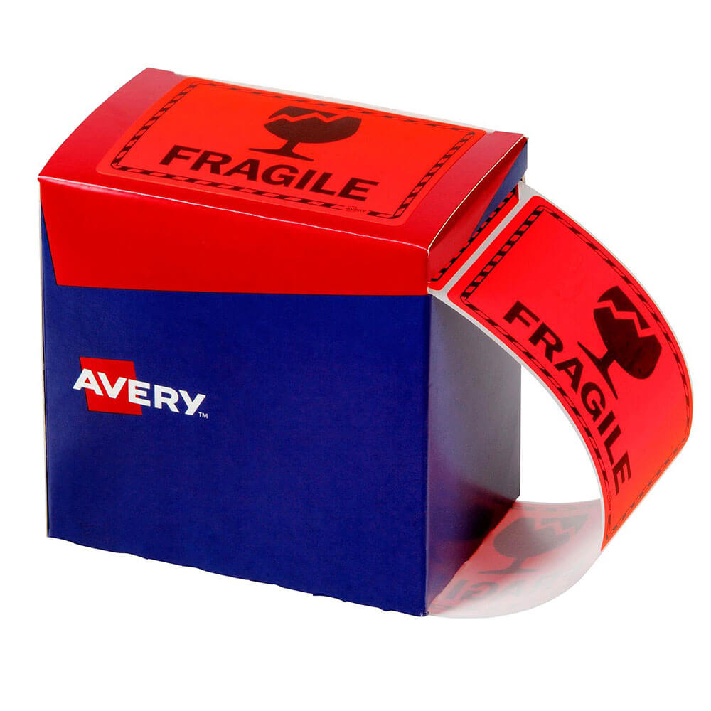 Avery Fragile Endels 750pcs (75x99,6 mm)