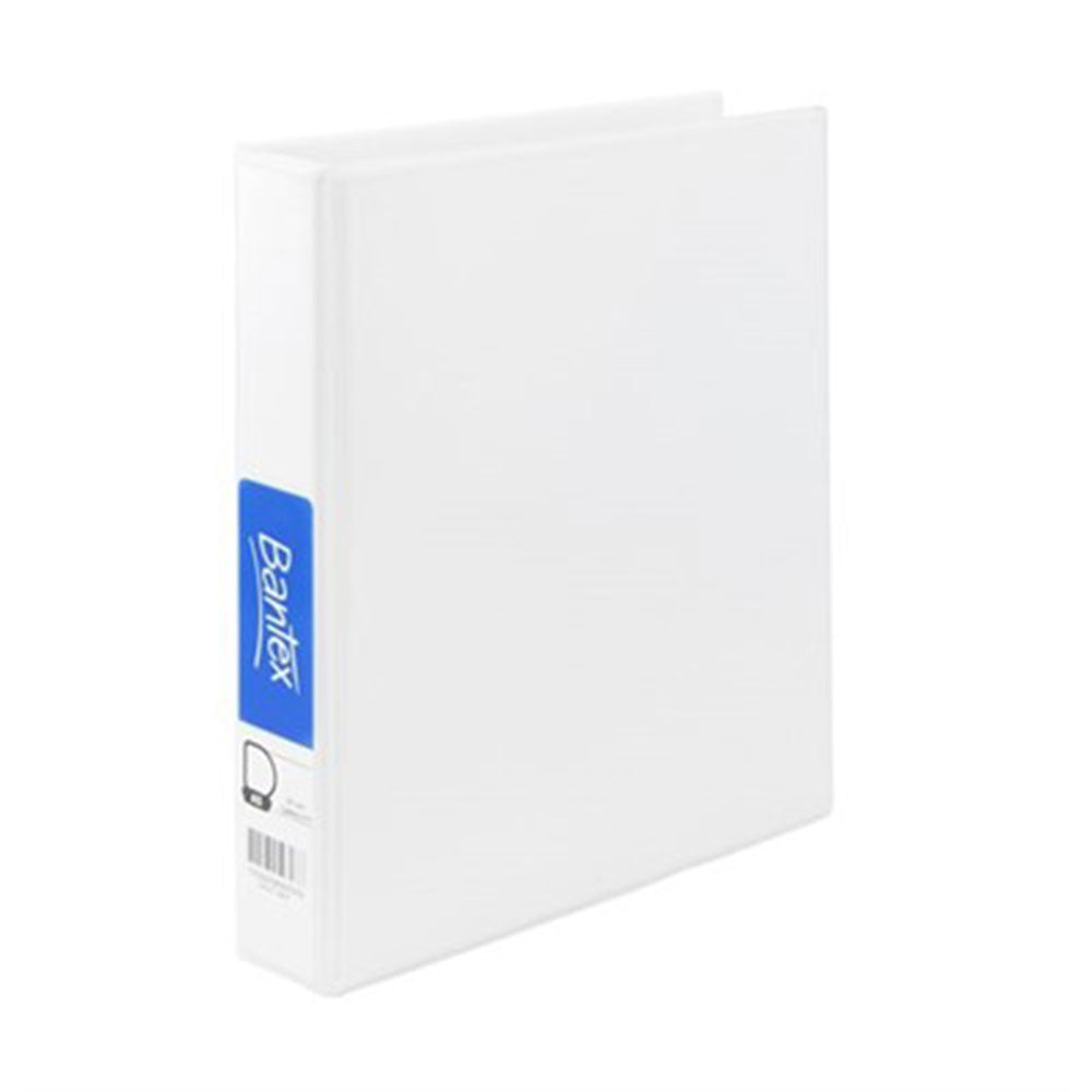 Bantex A5 2D-Ring Insert Binder 25mm (White)