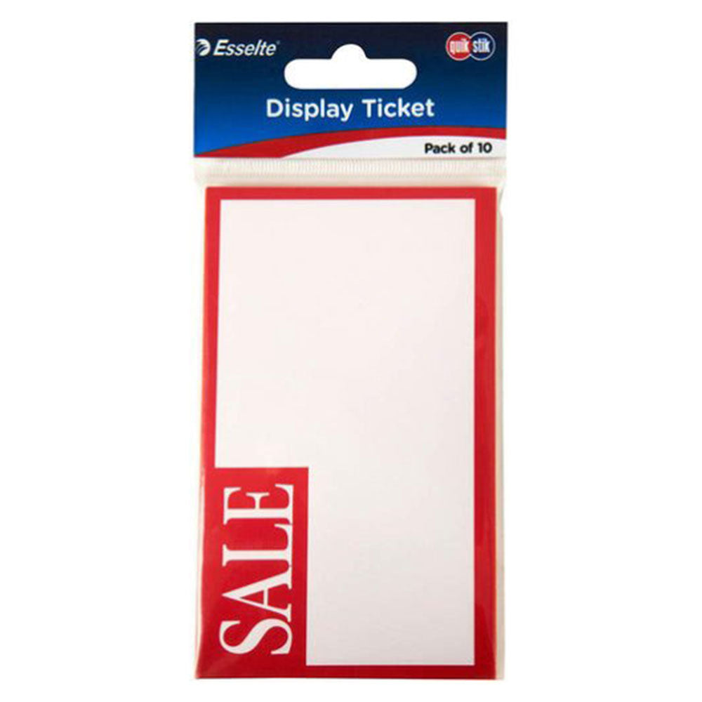 Quikstik Display Ticket 10PCS (75x125mm)