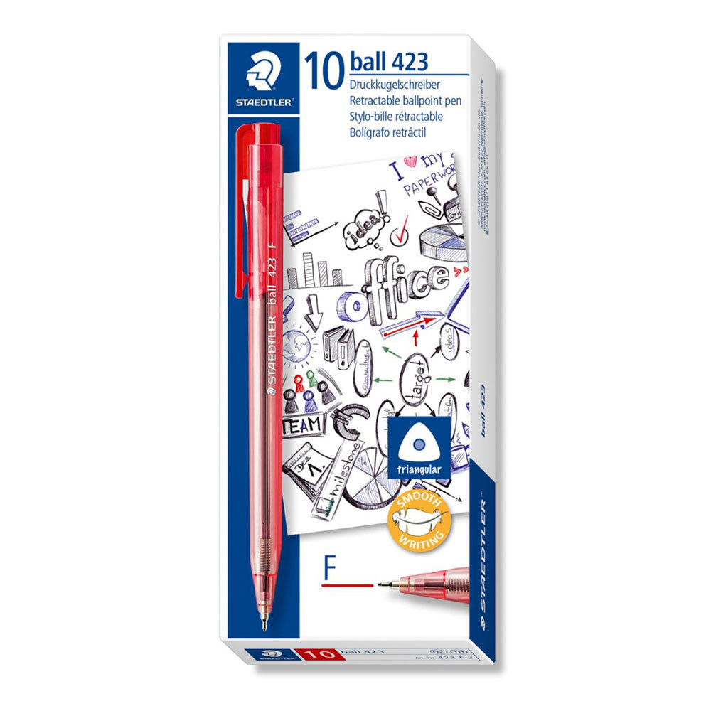 Staedtler 423 caneta esferográfica fina (caixa de 10)