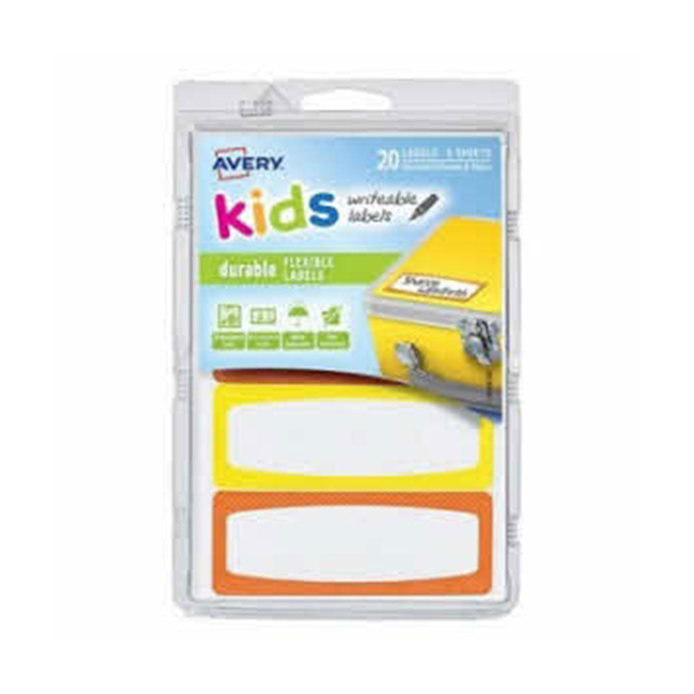 Étiquettes d'identification des enfants Avery Writable 20pcs (89x32 mm)