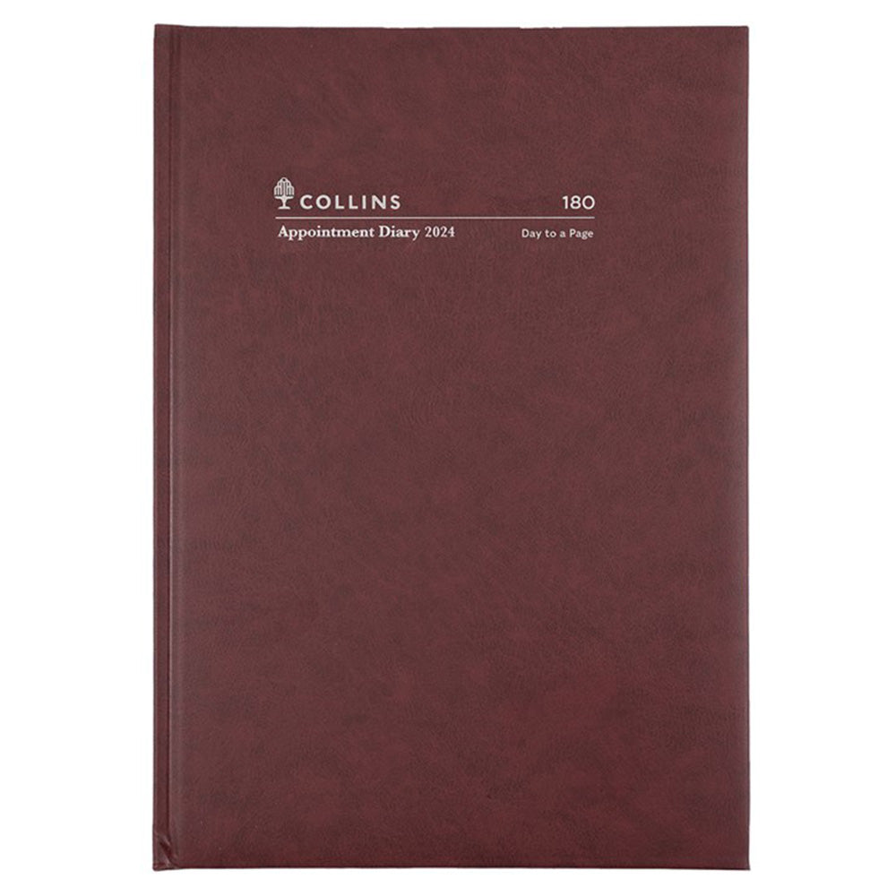 Collins Debden A4 2024 Diary de rendez-vous (Bourgogne)