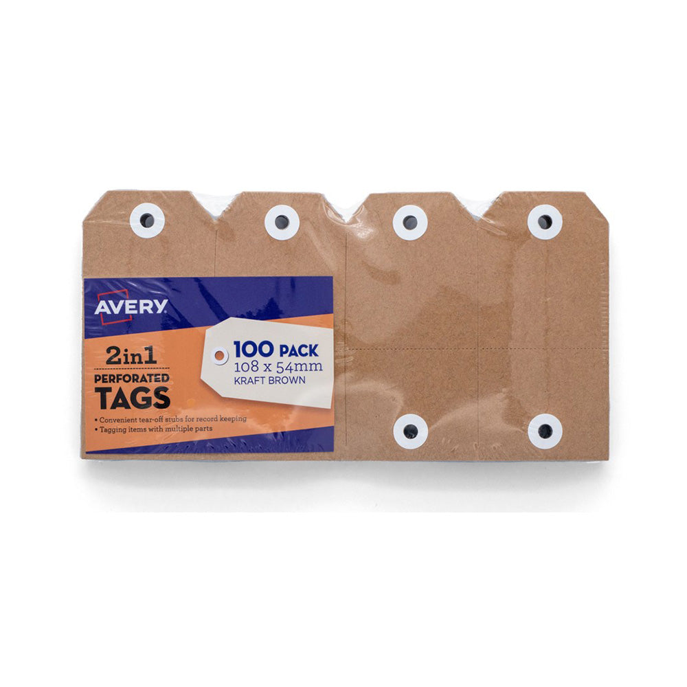 Avery 2-in-1 Kraft Tag (pacote de 100)