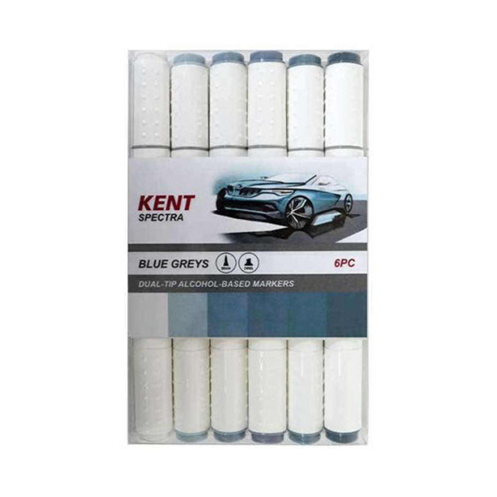 Kent Spectraグラフィックデザインマーカーセット6pcs