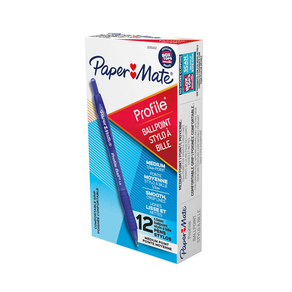 Perfil de periódico Pen retráctil 1.0 mm 12pcs