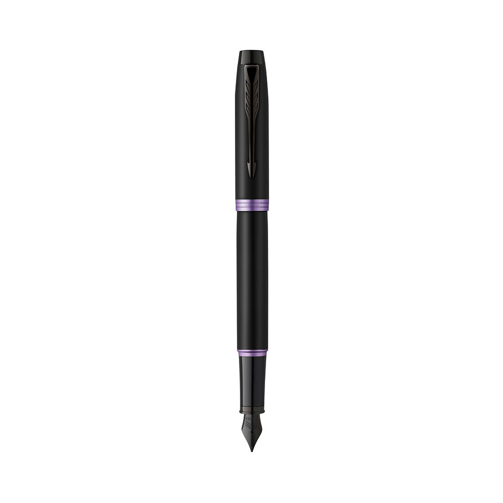 Parker Im levende ringer Fountain Pen (svart)