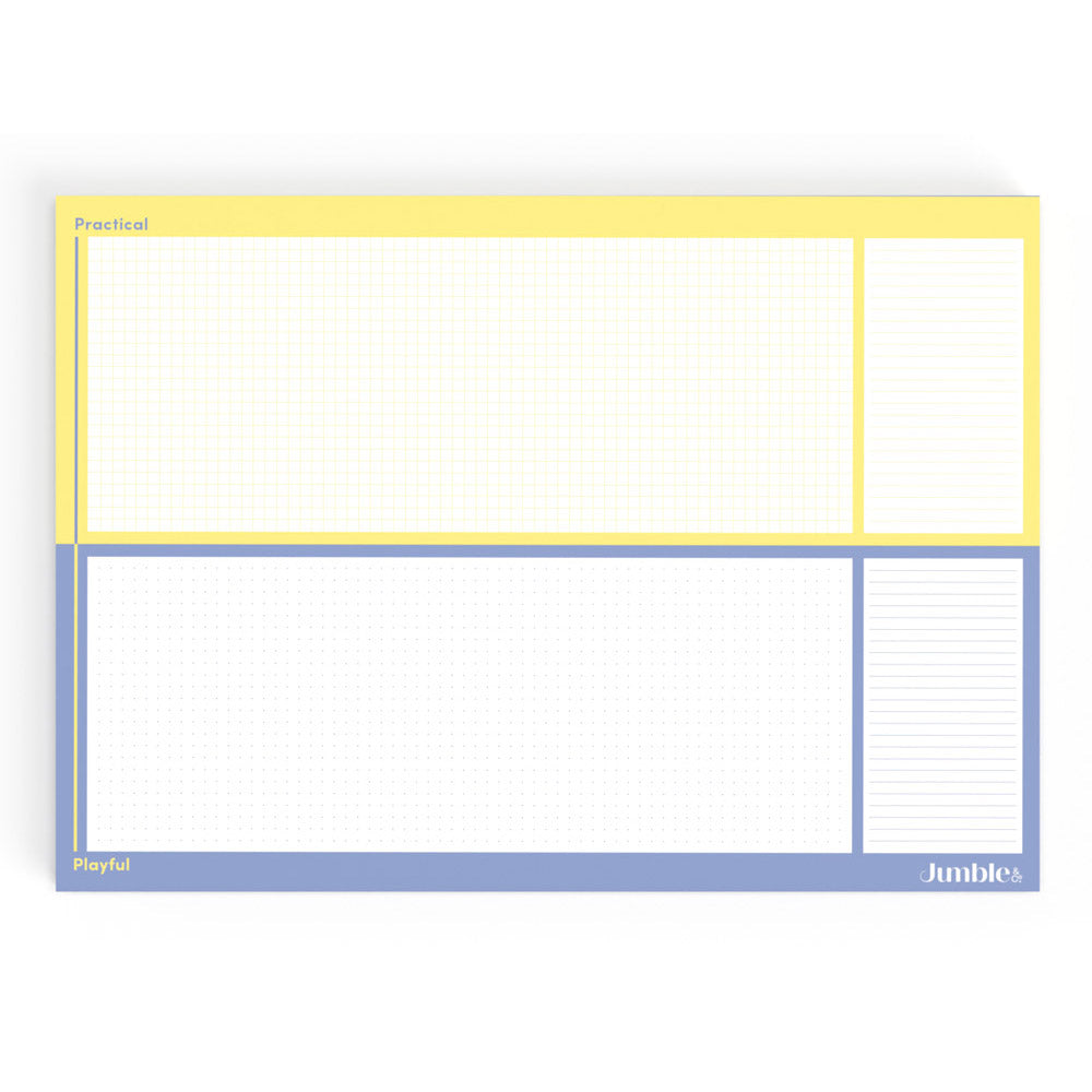 Jumble & Co A3 Dotted and Ruled Deskpad 50 Sheets