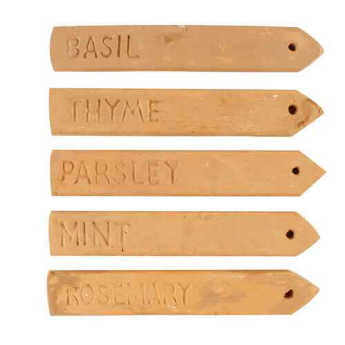 Caharin Veggie Markers Terracotta Set of 5