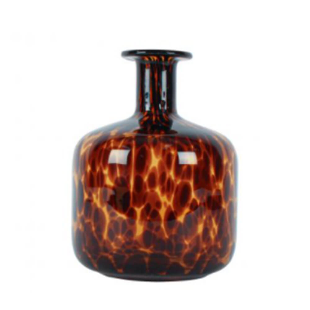 Easton Amber Leopard Print Vaso