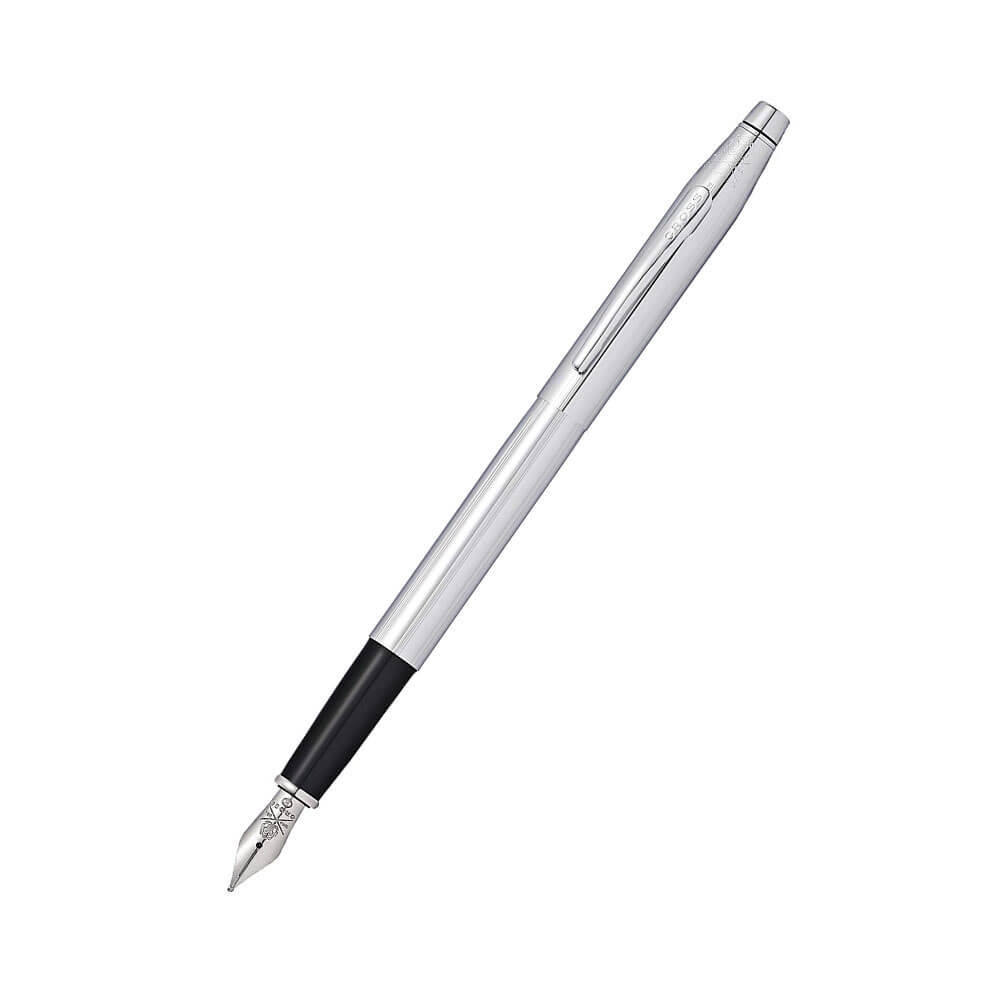 Classic Century Medium Fountain Pen (Lustrous Chrome)