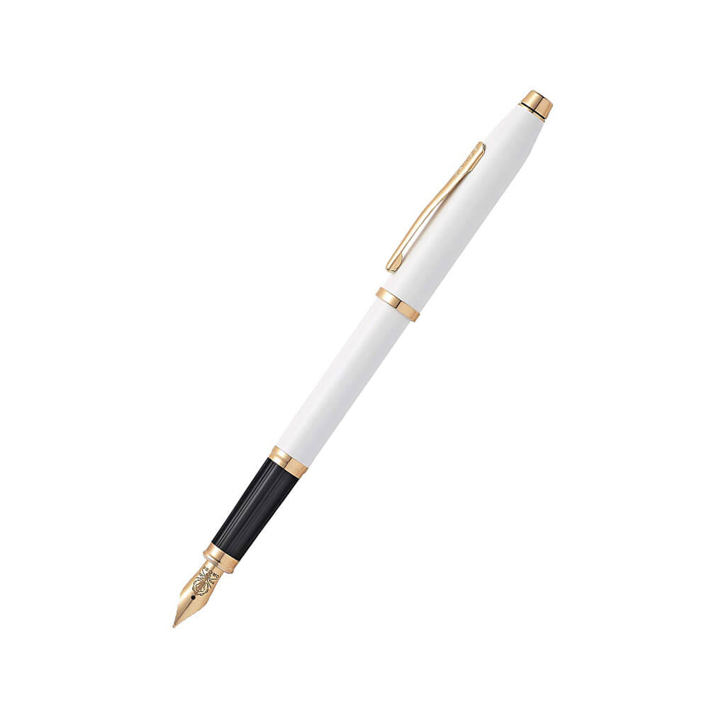 Century II stylo en or rose blanc nacré