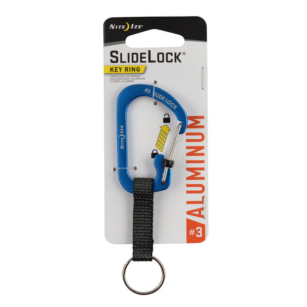 SlideLock KeyRing Aluminum