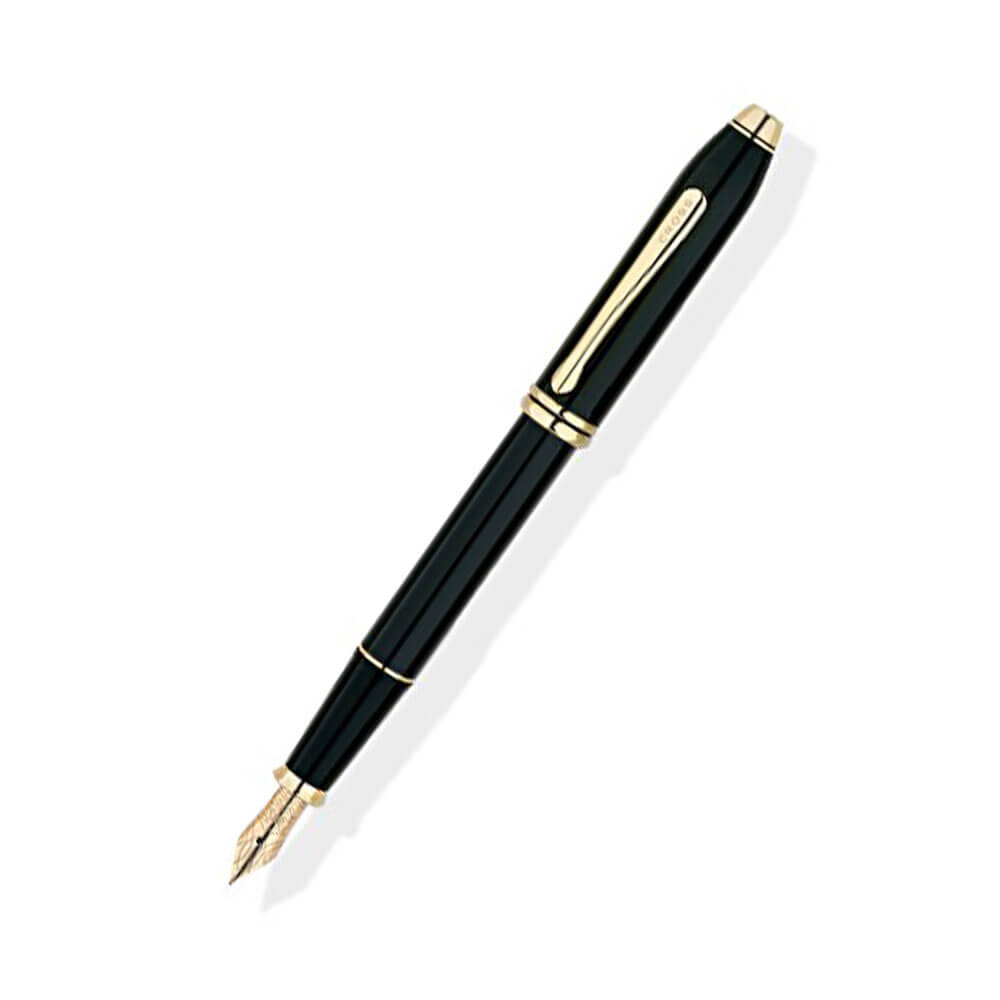 Townsend 23CT Gold PlATED Black Lanquer Pen