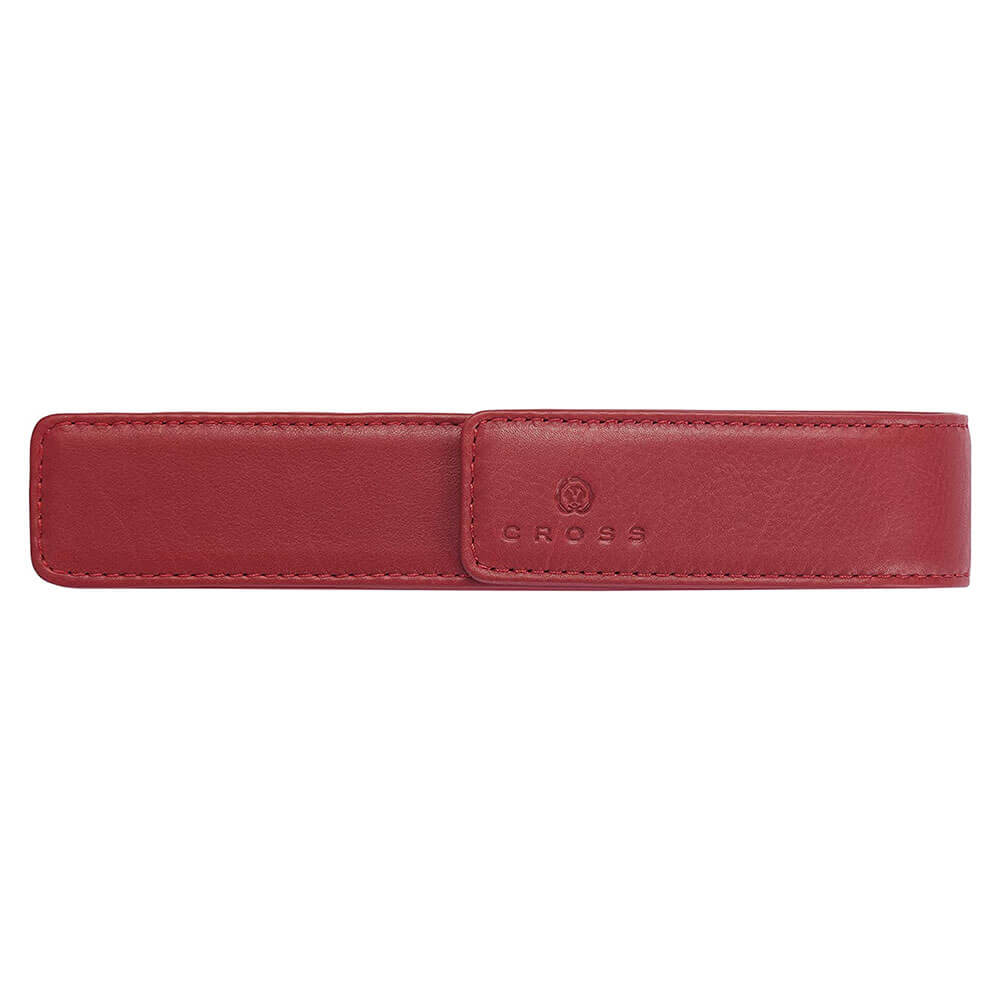 Pouche de stylo à stylo magnétique en cuir croix