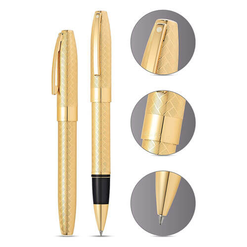 Sheaffer Legacy 23k Gold Chevron Pattern Rollerball Pen