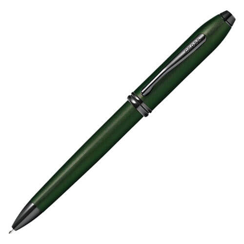 Townsend Green MicroKnurl and HP Black Pen