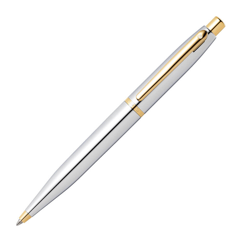 Sheaffer VFM Chrome Pen con tono d'oro