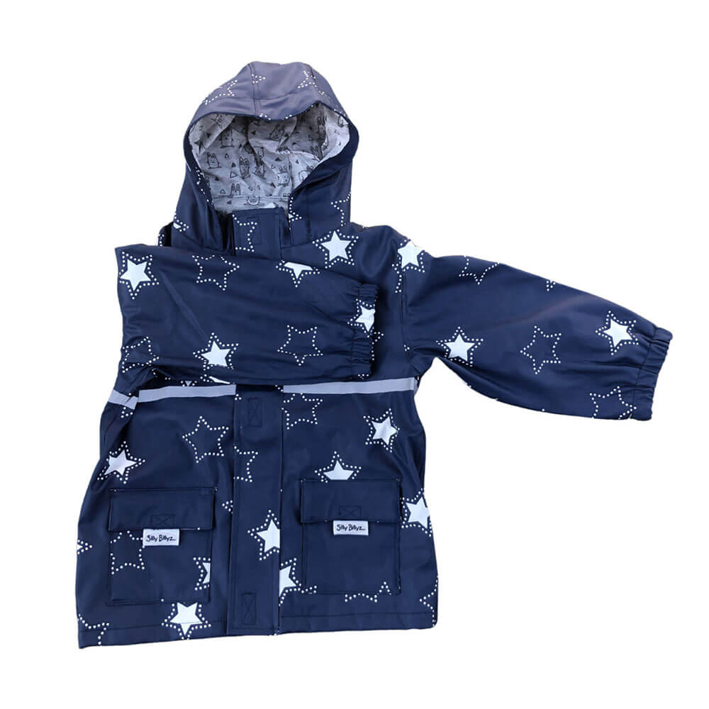 Idle Billyz Imperproof Star Print Print Jacket