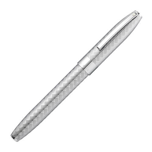 Legacy HP Chrome Chevron Pattern Rollerball Pen