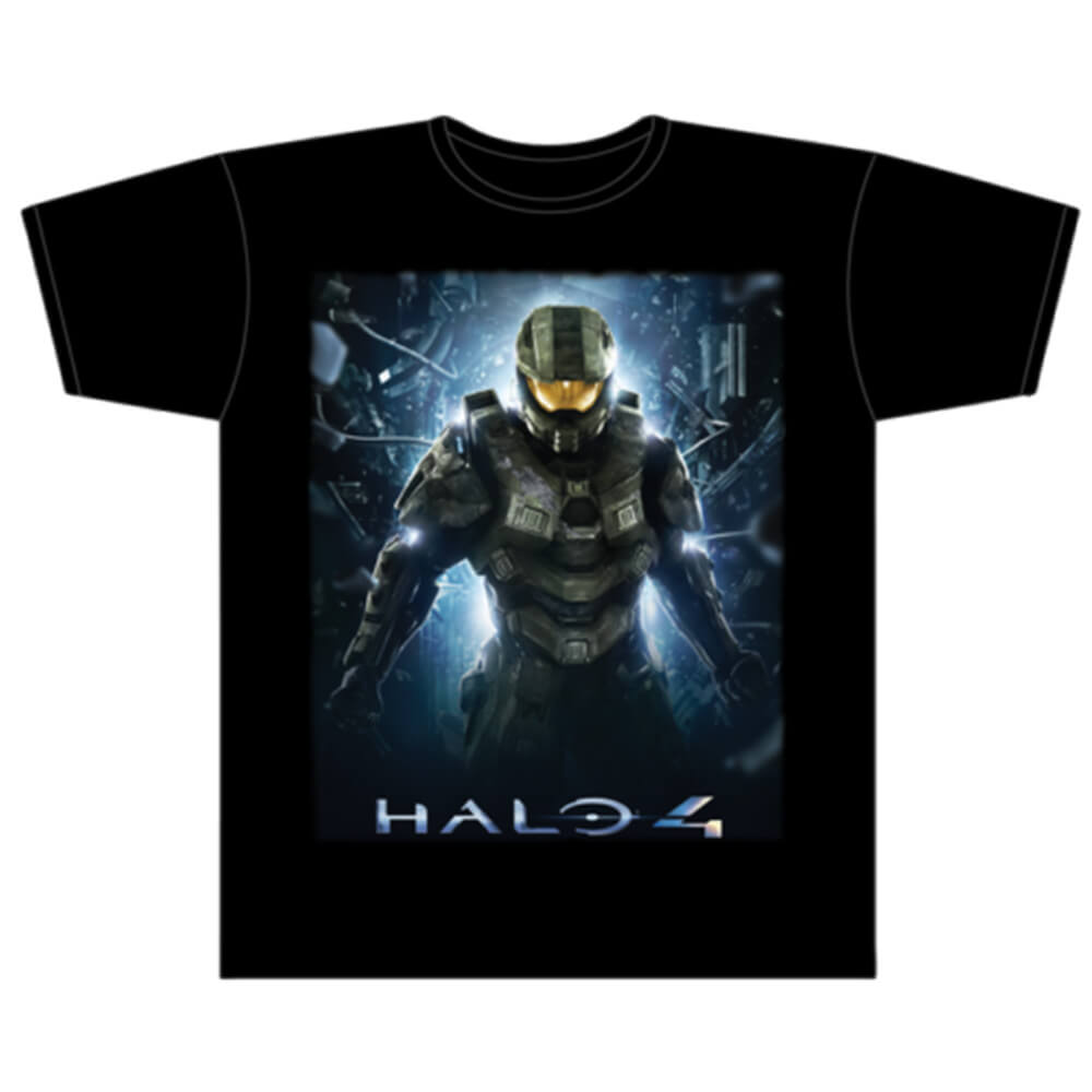 Halo 4 Wake Up John Black Male T-shirt