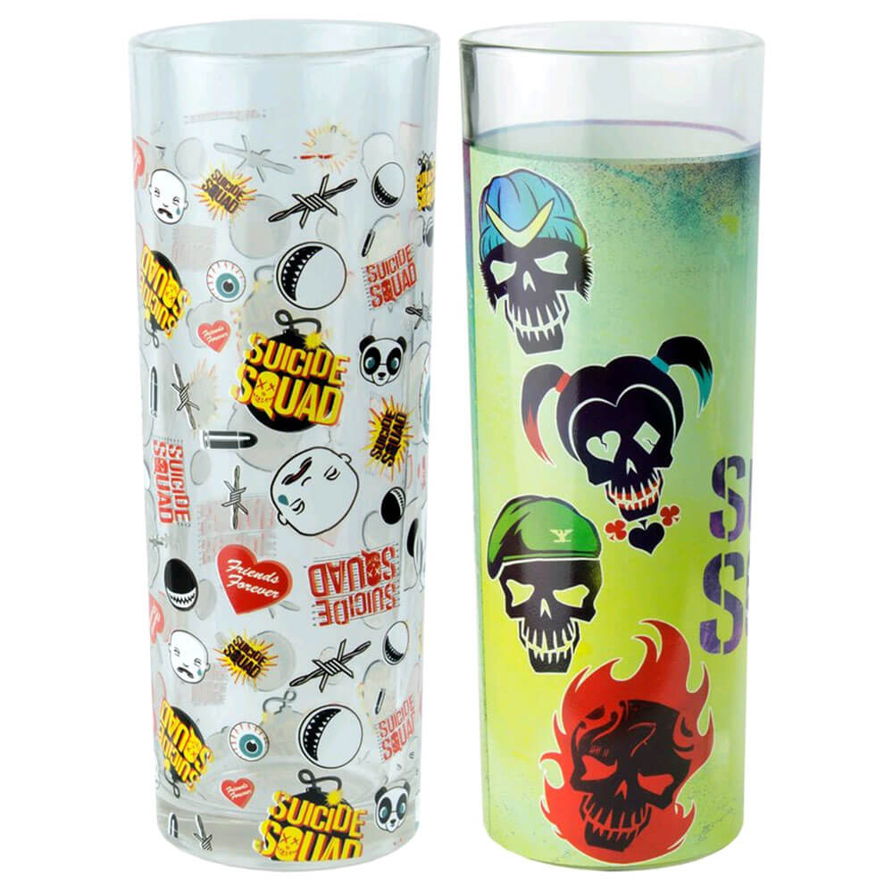 Suicide Squad Skulls and Pattern Tumbler Set of 2