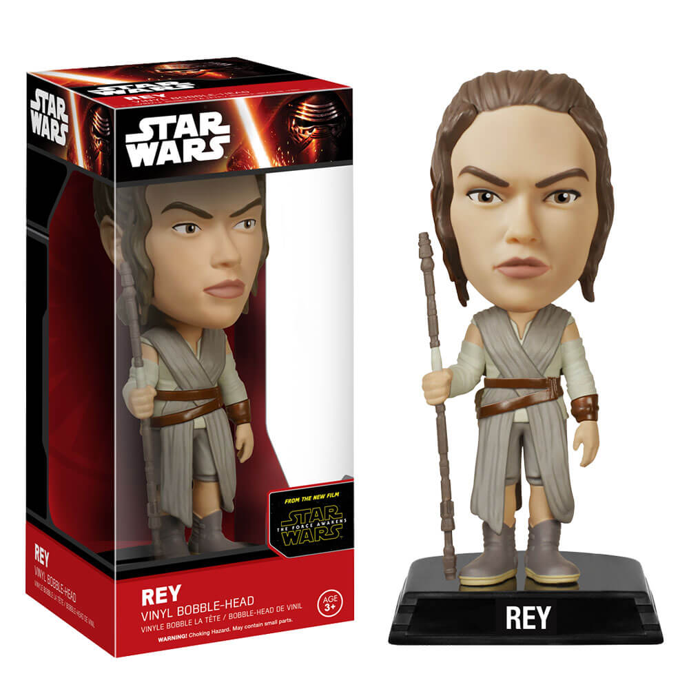 Star Wars Rey Episode VII the Force Awakens Wacky Wobbler