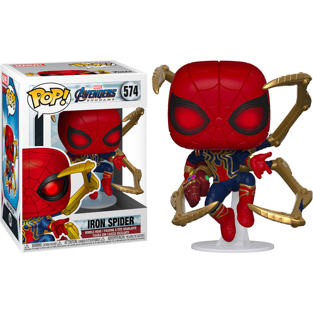 Avengers 4 Endgame Iron Spider with Nano Gauntlet Pop! Vinyl