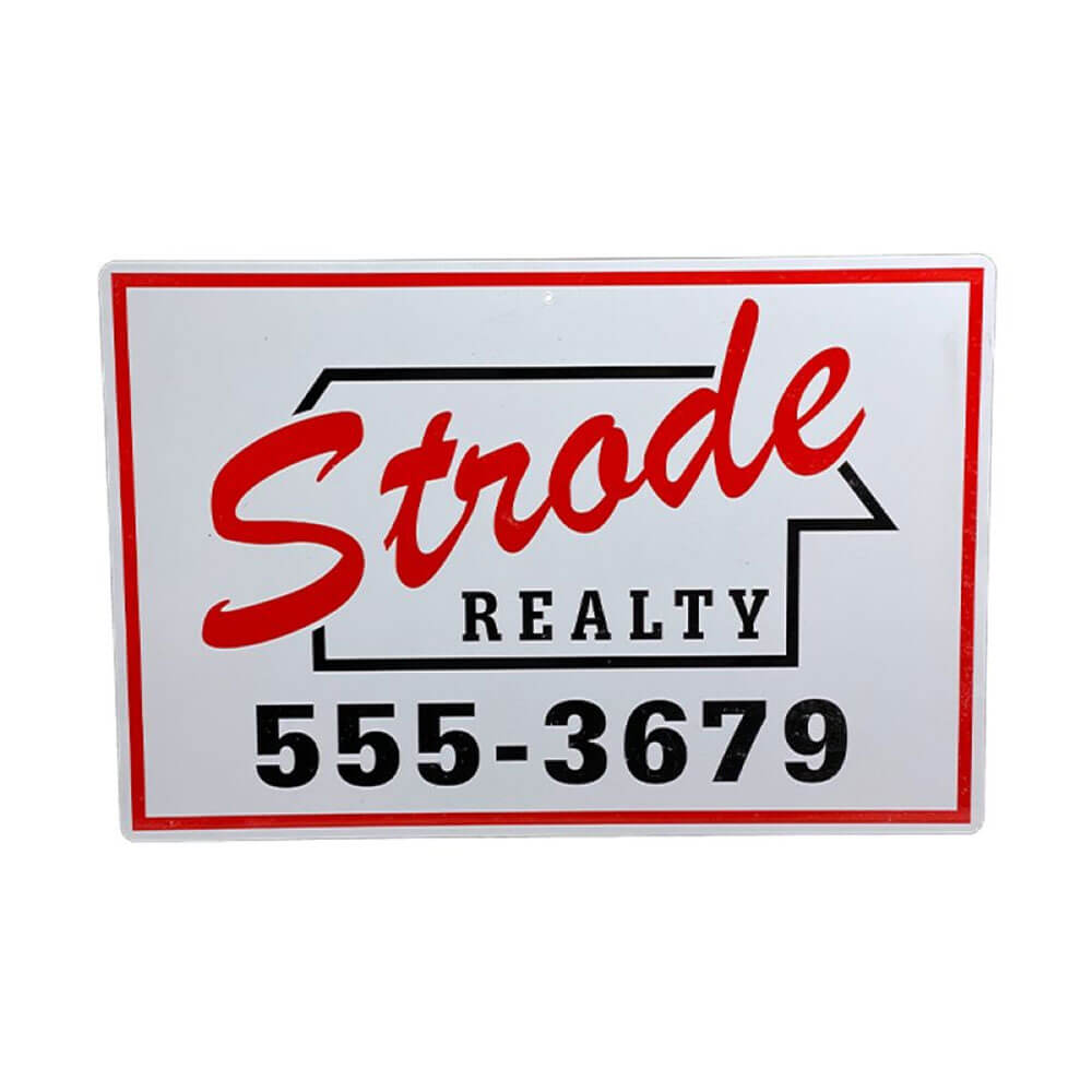 Halloween (1978) Strode Realty Metal Sign