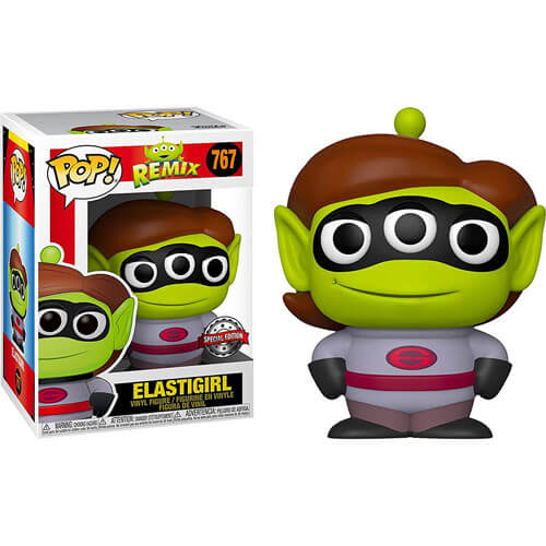 Pixar Alien Remix Elastigirl Silver Suit US Pop! Vinyl