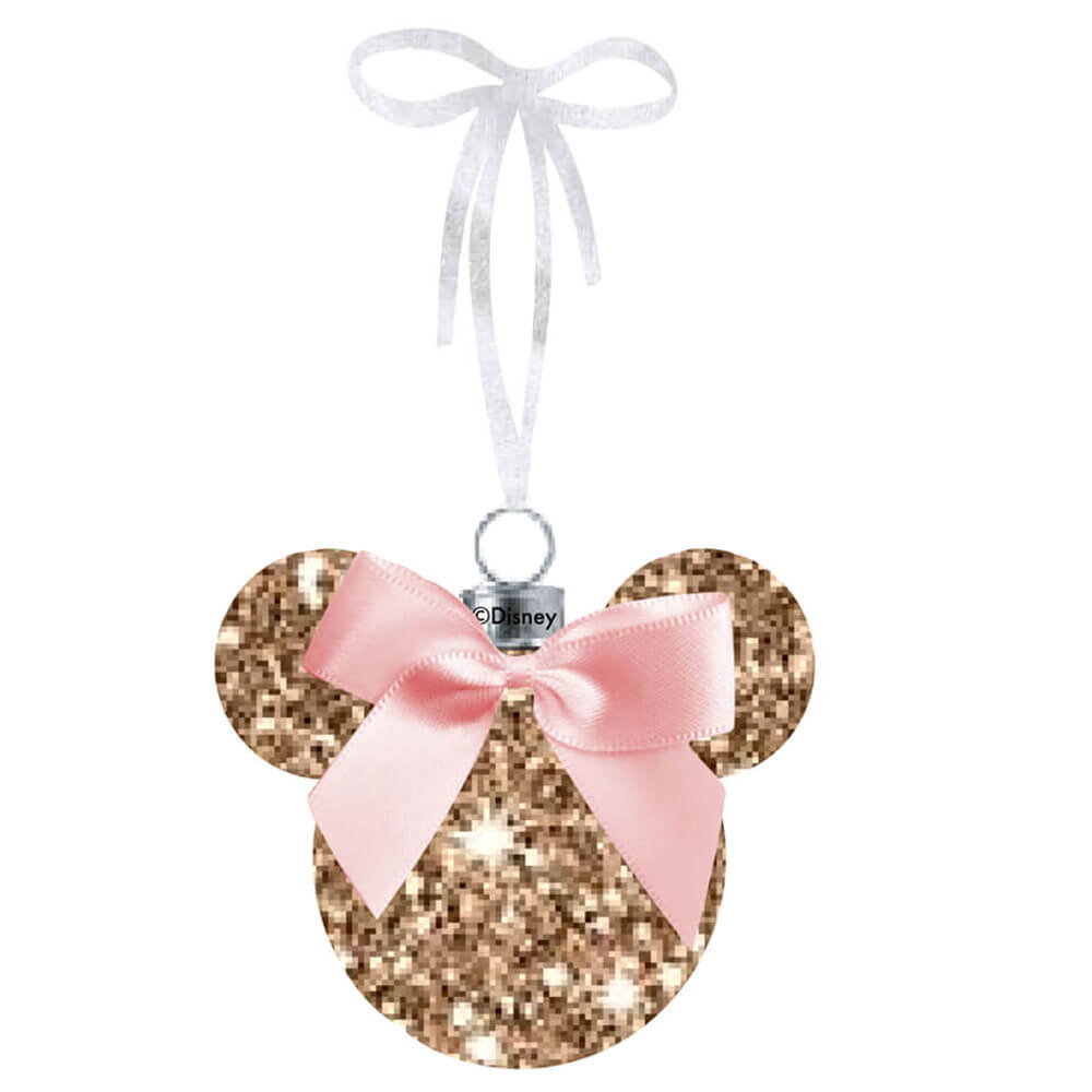 Disney Minnie Christmas Glitter Bauble (en boîte)