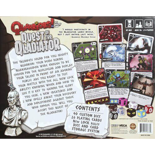 Quarriors Quest of the Qladiator Expansion Board Game