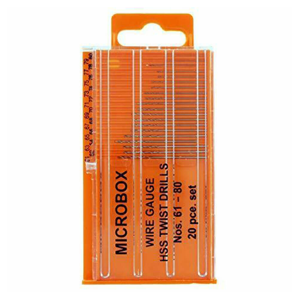 Vallejo Hobby Tools MicroBox Drill Set of 20