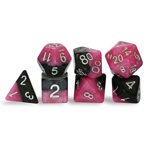 Halfsies Polyhedral Gaming 7 Dice Per Set