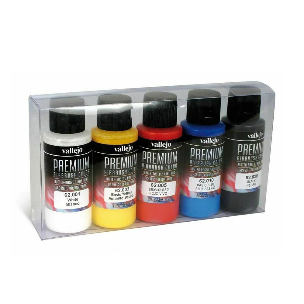 Ensemble de peinture de couleur premium Vallejo de 5