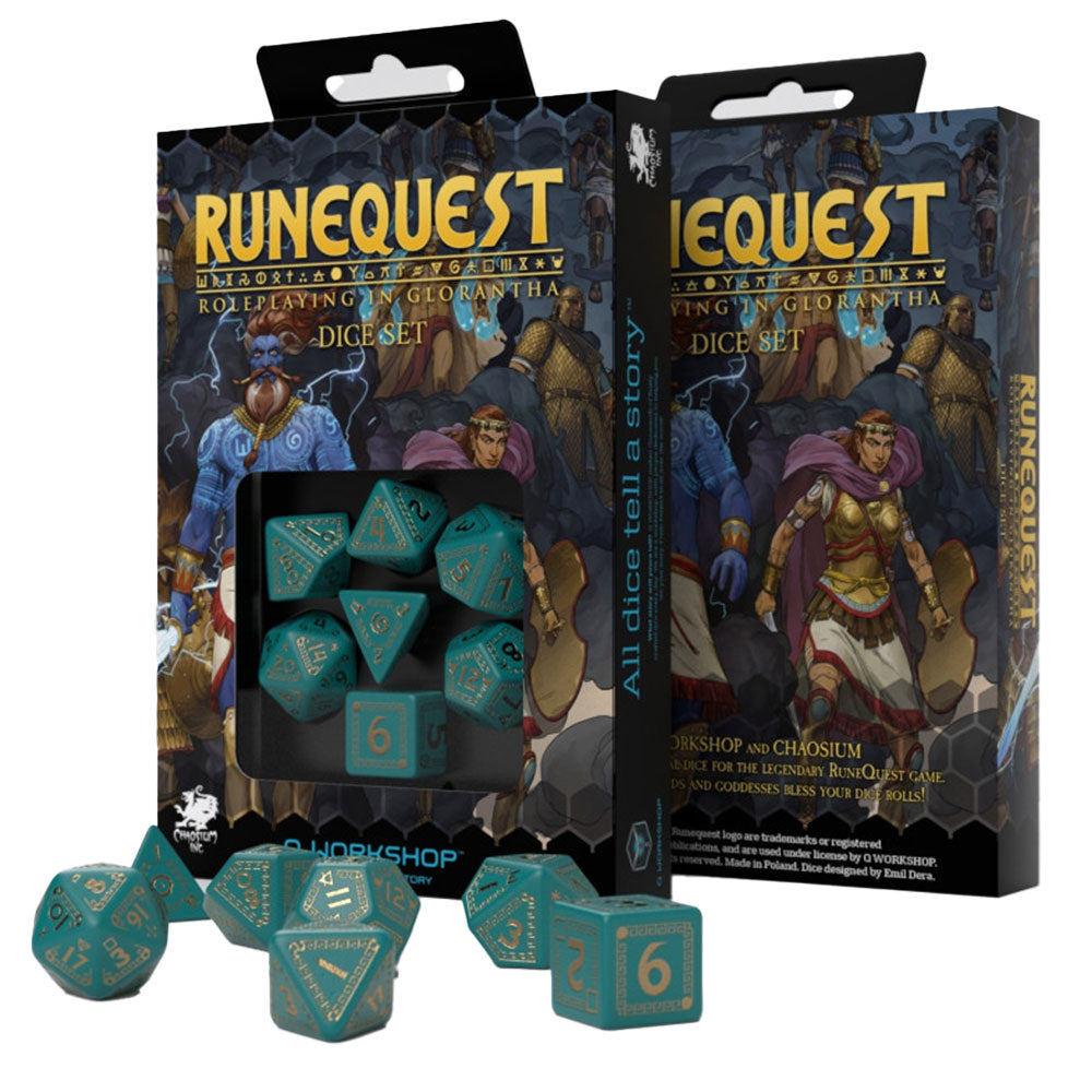 Q workshop runequest dados 7pcs